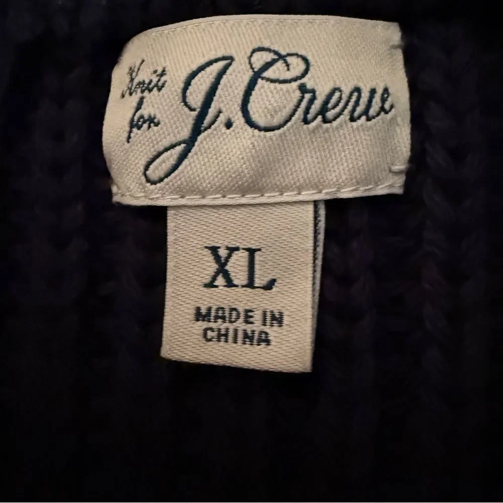 J. Crew Shaker Stitch Cotton Sweater